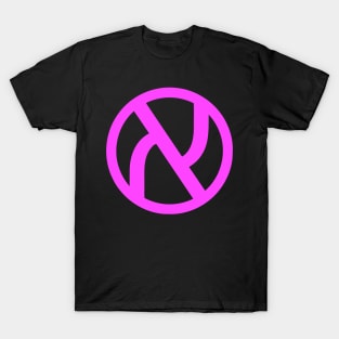 Jewish Anarchist Symbol (Pink) T-Shirt